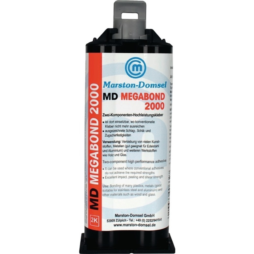 Produktabbildung Nr. 2: MARSTON 2K-Hochleistungskleber MD-Megabond 2000 50g milchig Doppelkart