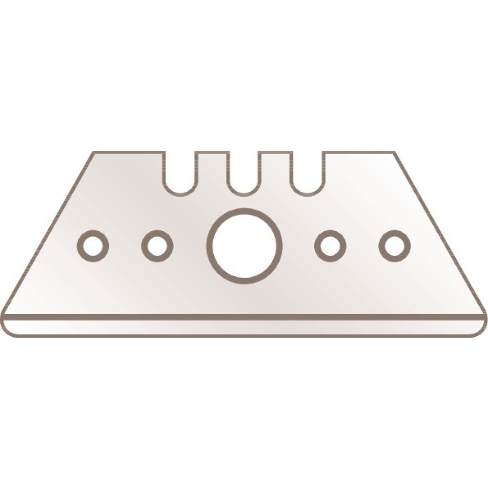Produktabbildung: MARTOR® Trapezklinge 65232, mit Lochung, L50,1xB19xS0,63mm, 10 Stück / Spender