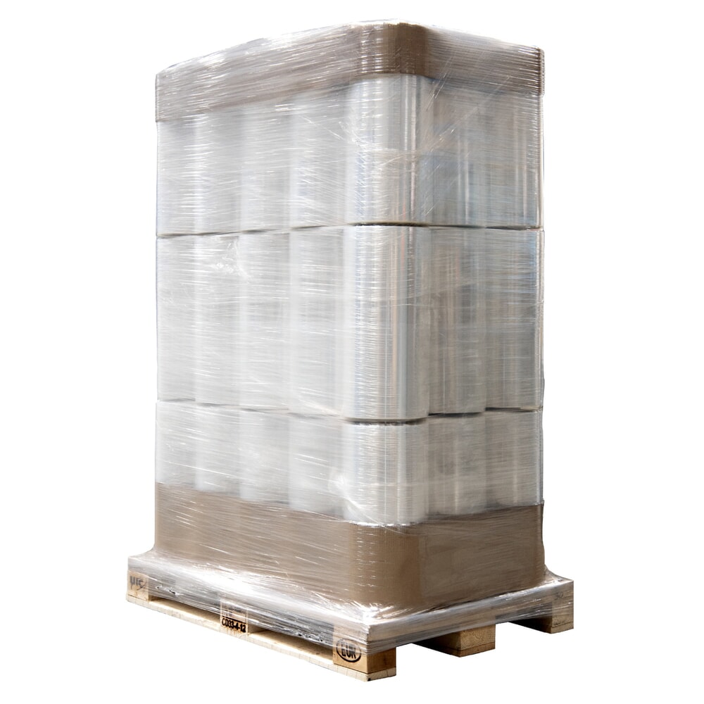 Produktabbildung: Maschinenstretchfolie Powerstrong, bis 360 % Vordehnung, Stärke 10µm, 500 mm breit x 3.595 lfm