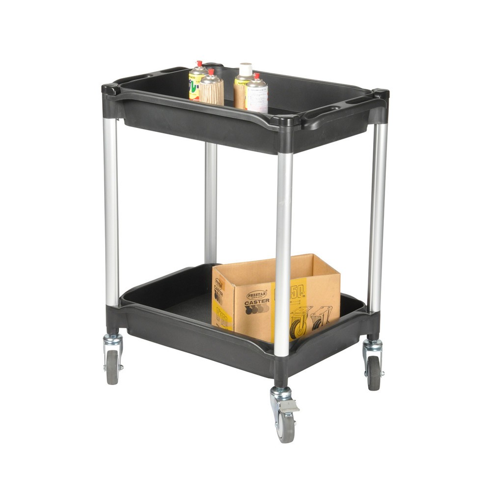Produktabbildung Nr. 2: Matador Etagenwagen 608E schwarz - 2 Etagen Tiefböden