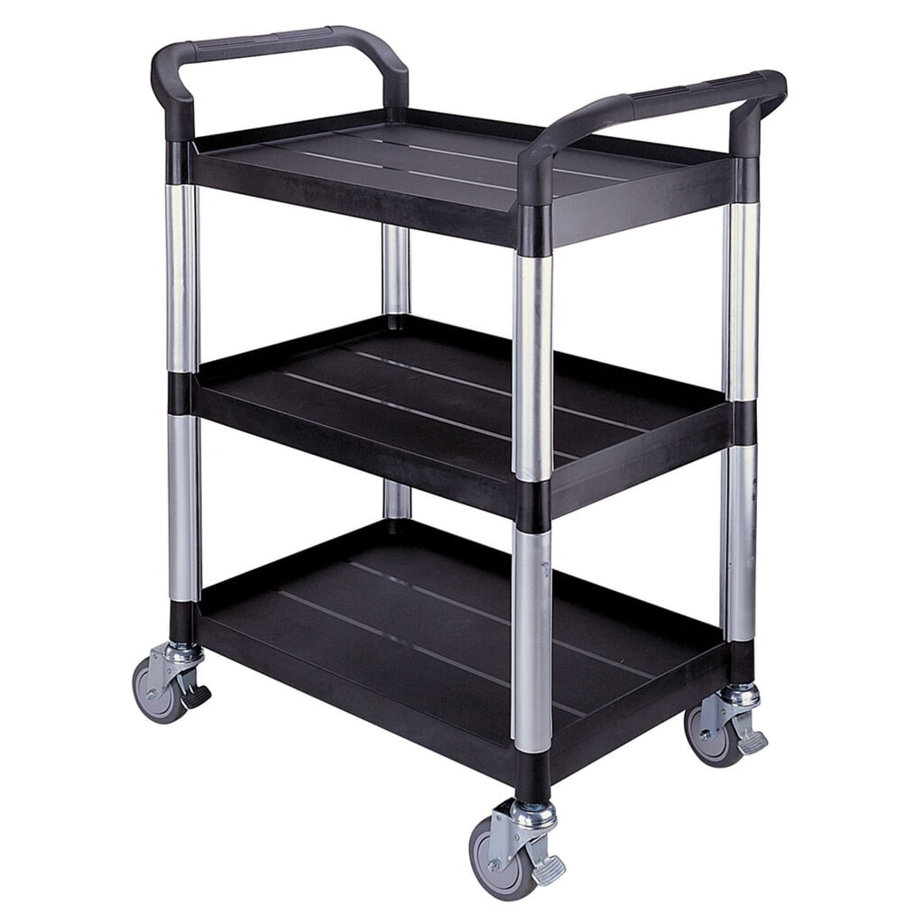 Produktabbildung: Matador Etagenwagen 808A schwarz- 3 Etagen