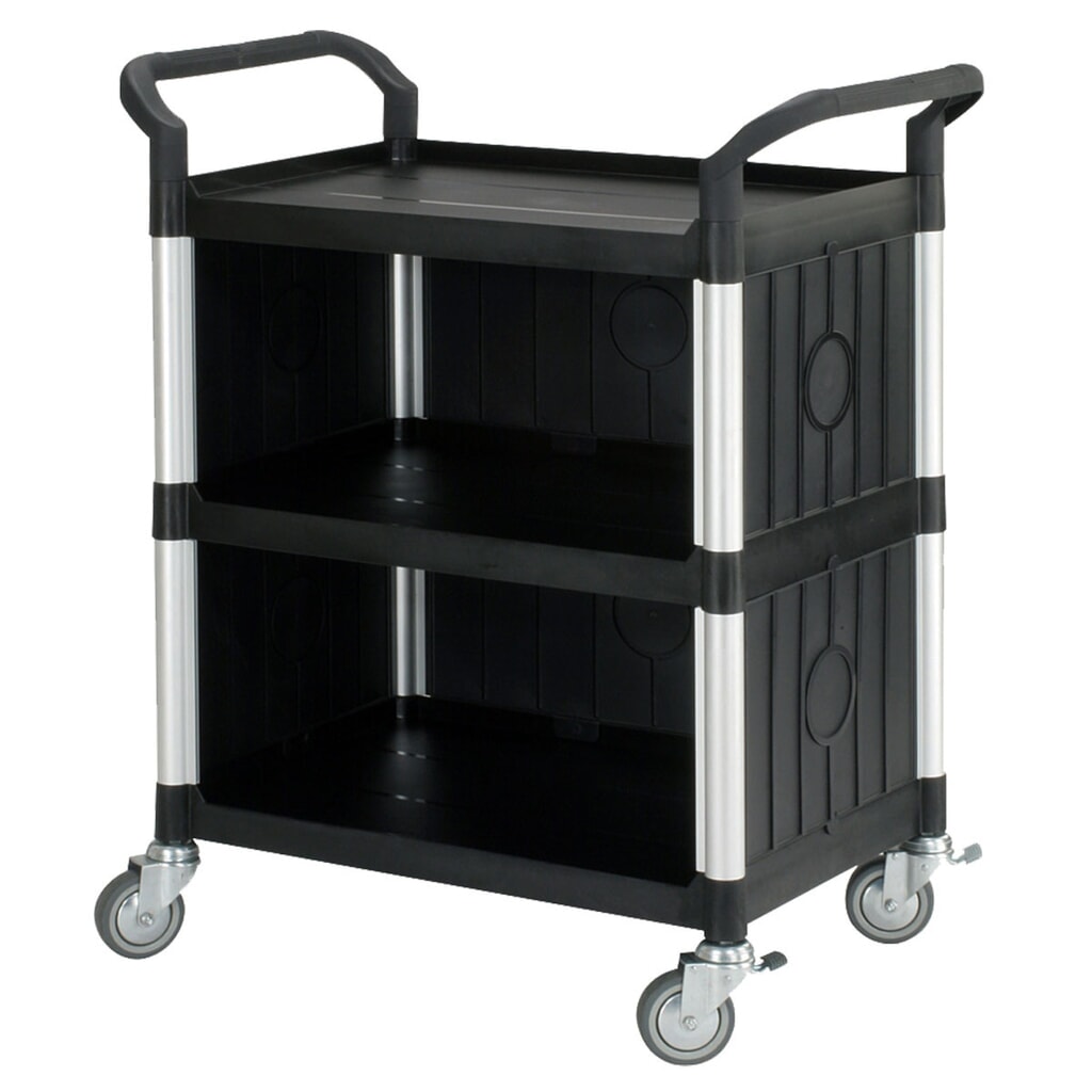 Produktabbildung: Matador Etagenwagen 808C schwarz- 3 Etagen