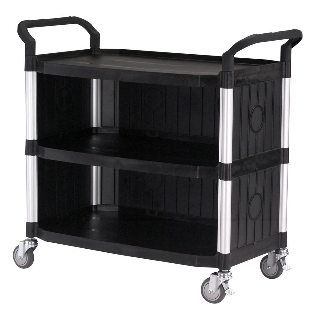 Produktabbildung: Matador Etagenwagen 808LC schwarz - 3 Etagen