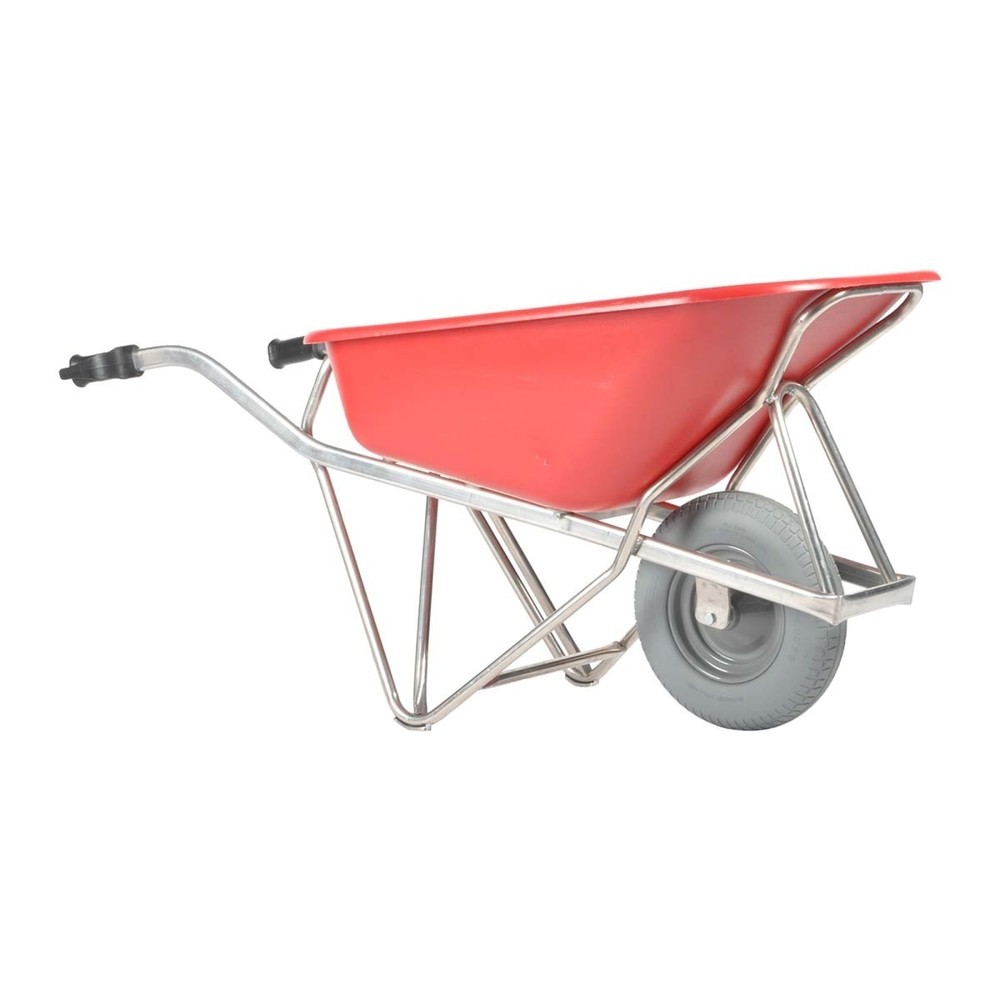 Produktabbildung: Matador Profi-Schubkarre aus Aluminium (ergonomisch), Pannensicherer Reifen