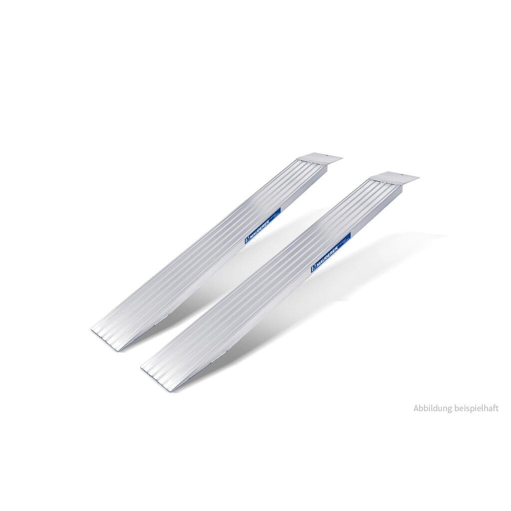 Produktabbildung: MAUDERER® Verladeschienen, SuperLeicht CO, für mittelschwere Ladegüter, Tragkraft/Paar 2.200 kg, LxB 1.000 x 250 mm