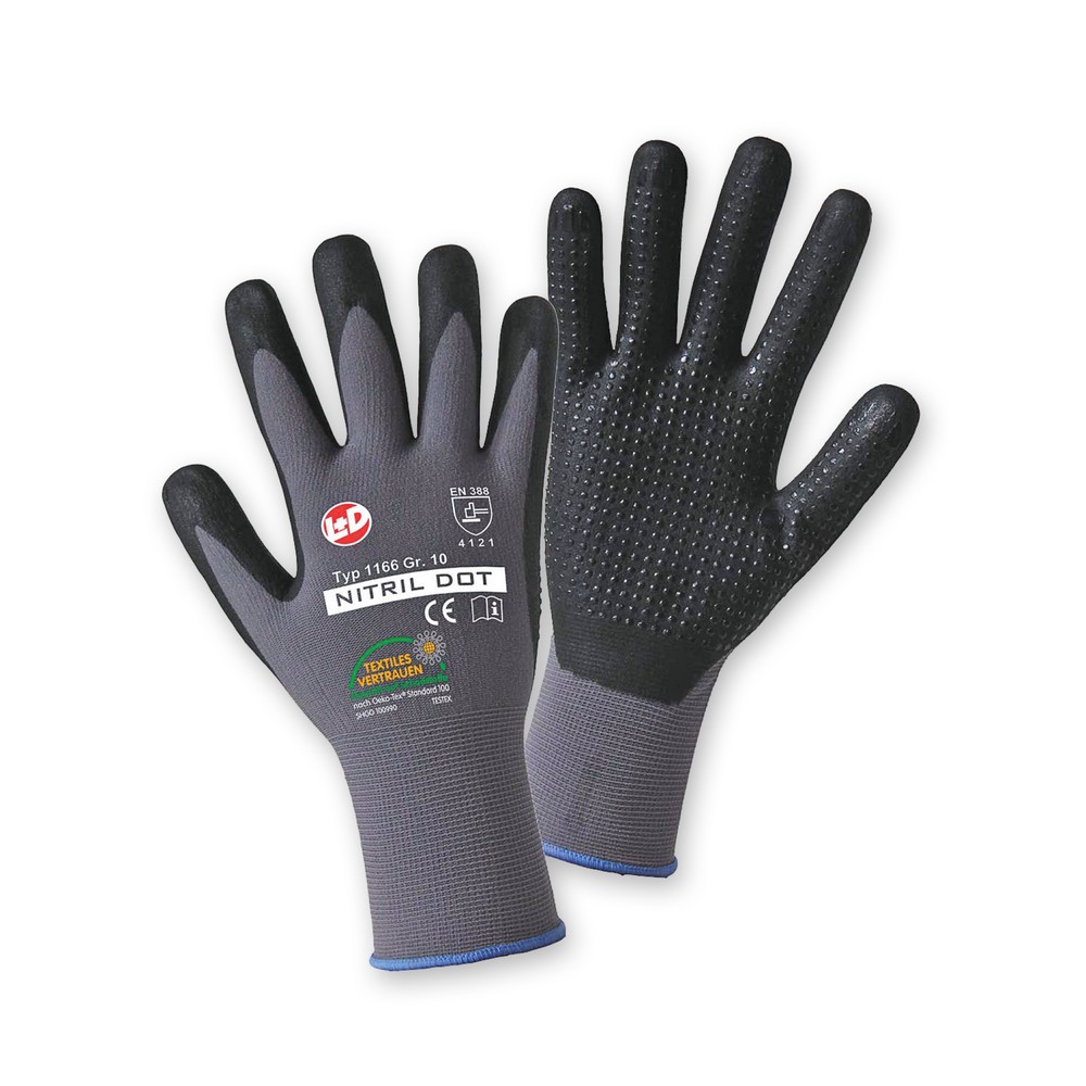 Produktabbildung: Mechanische Spezial-Schutzhandschuhe Dot, Größe 9