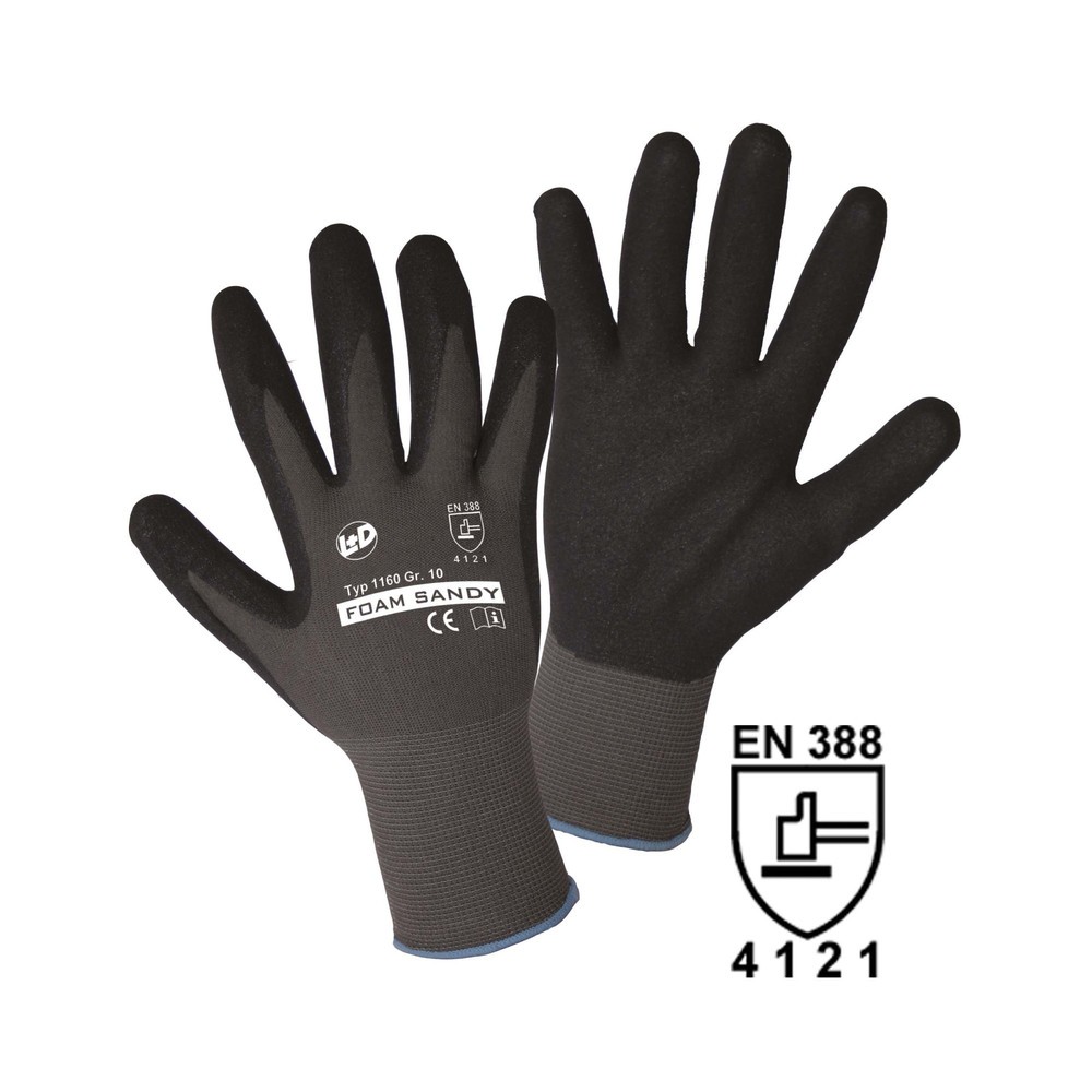 Produktabbildung: Mechanische Spezial-Schutzhandschuhe Foam Sandy, Größe 10