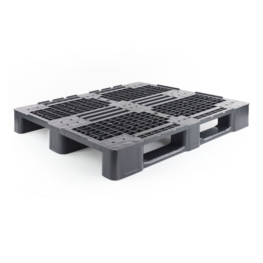 Mediumpalette aus Kunststoff, 1200x1000x145 mm Produktabbildung: Mediumpalette aus Kunststoff, 1200x1000x145 mm