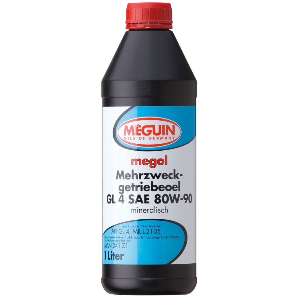 MEGUIN Mehrzweckgetriebeoel GL 4 SAE 80W-90 1 l Produktabbildung: MEGUIN Mehrzweckgetriebeoel GL 4 SAE 80W-90 1 l