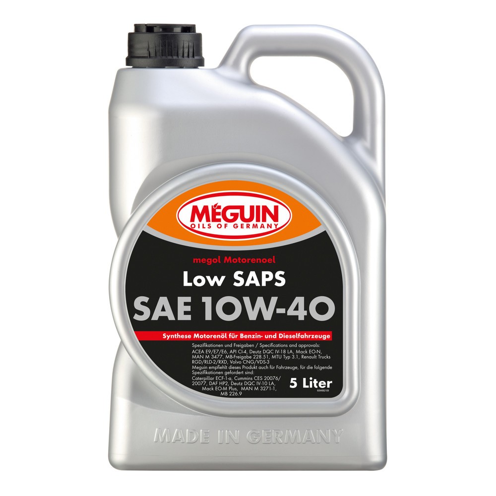 Produktabbildung: MEGUIN Motorenoel Low SAPS SAE 10W-40 5 l