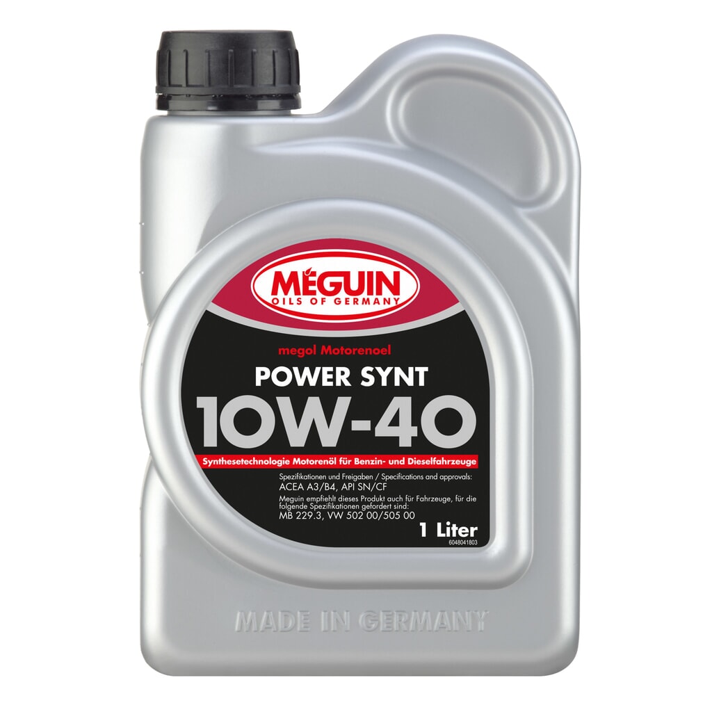 MEGUIN Motorenoel Power Synt SAE 10W-40 1 l Produktabbildung: MEGUIN Motorenoel Power Synt SAE 10W-40 1 l