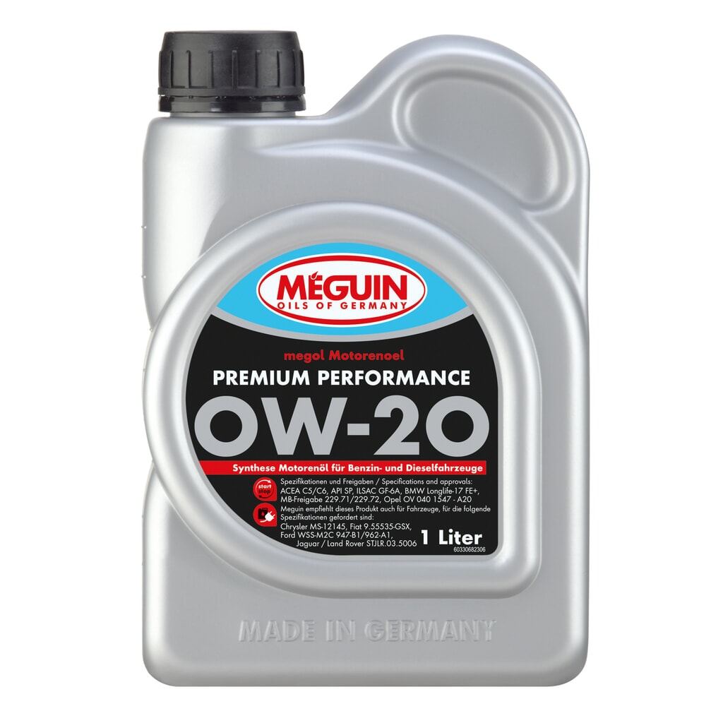 Produktabbildung: MEGUIN Motorenöl Premium Performance SAE 0W 20 1 l