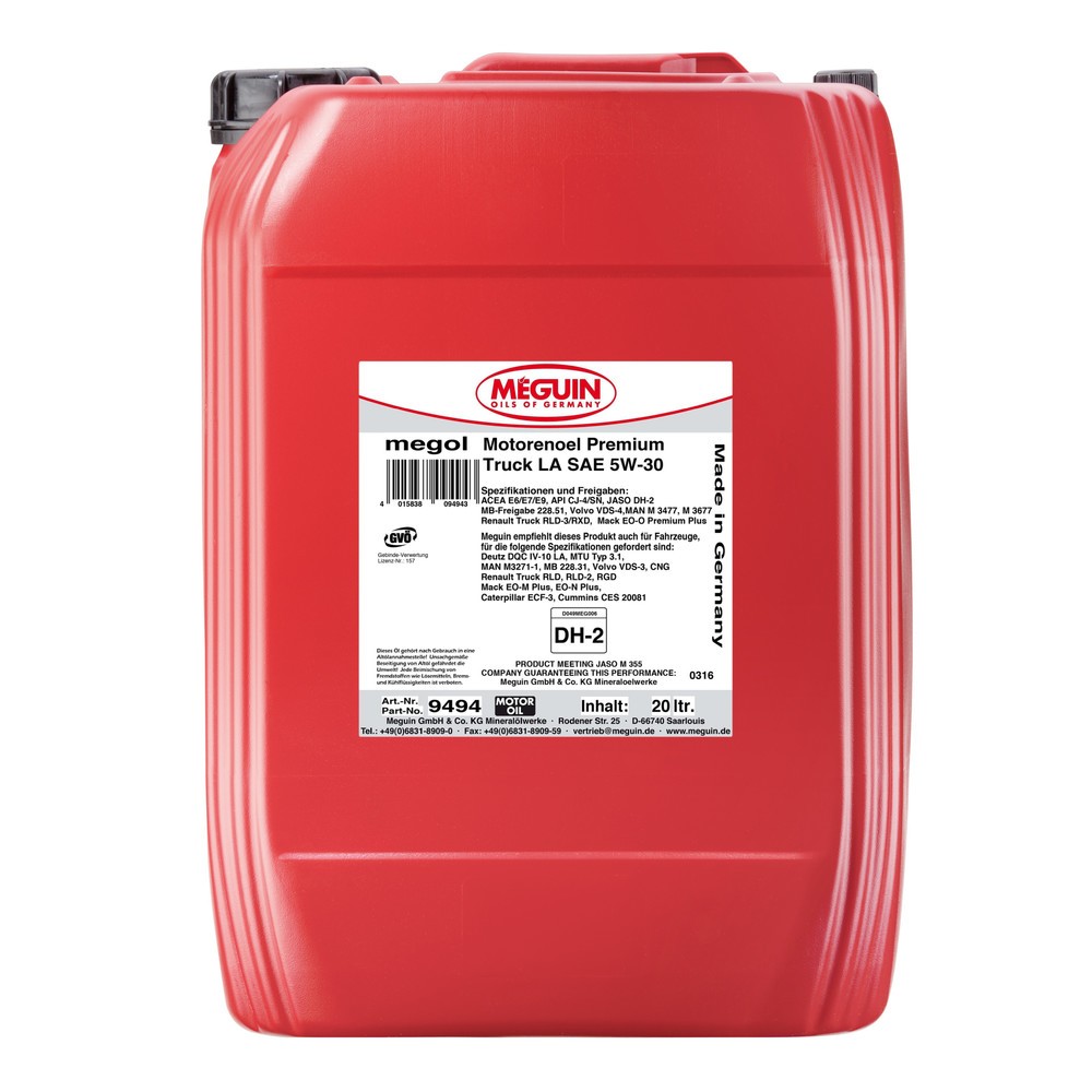 Produktabbildung: MEGUIN Motorenoel Premium Truck LA SAE 5W-30 20 l