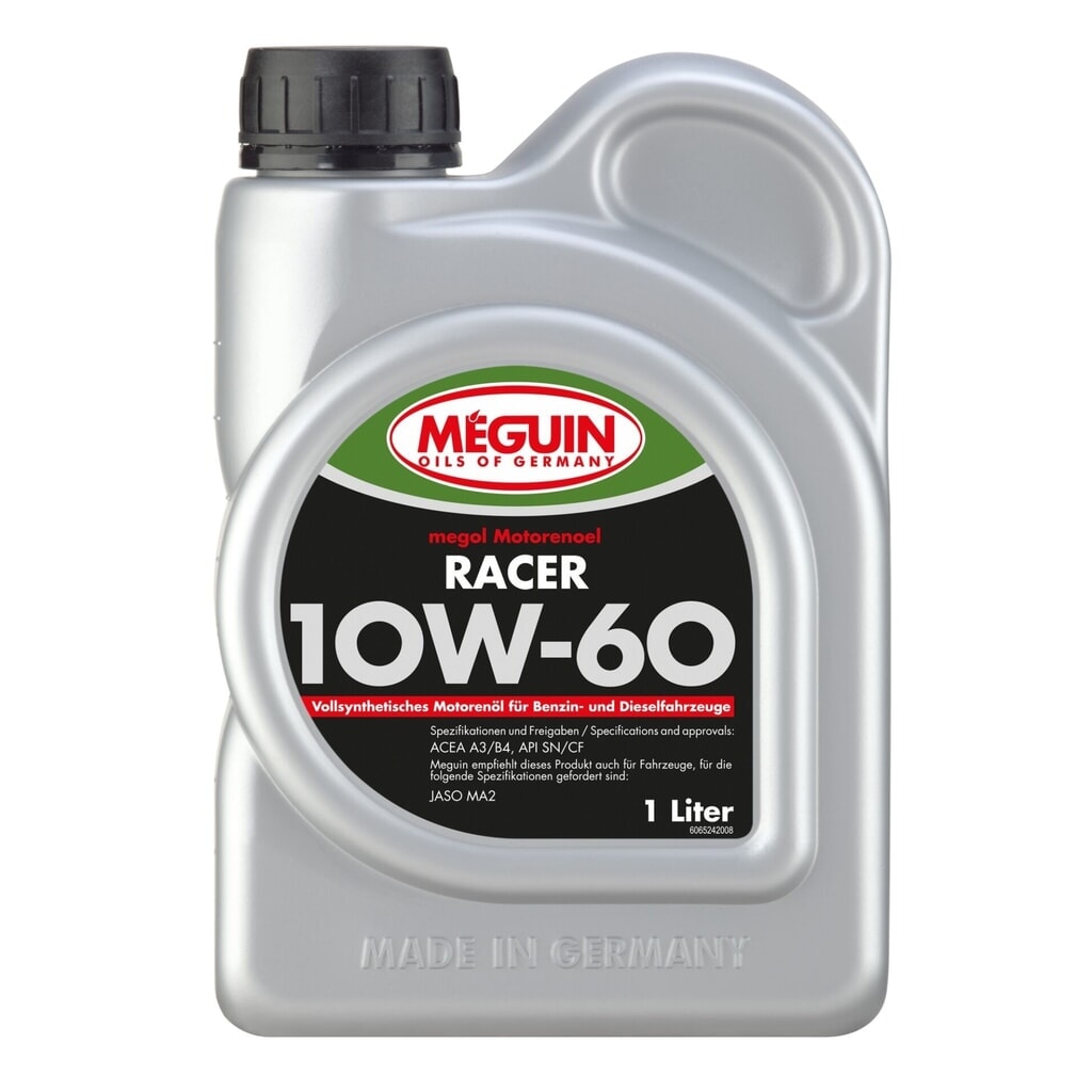 MEGUIN Motorenoel RACER SAE 10W-60 (vollsynthetisch) 1 l Produktabbildung: MEGUIN Motorenoel RACER SAE 10W-60 (vollsynthetisch) 1 l