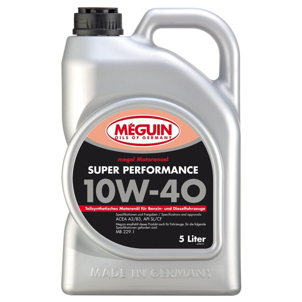 Produktabbildung: MEGUIN Motorenoel Super Performance SAE 10W-40 (teilsynth.) 5 l