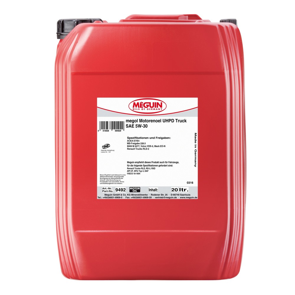 Produktabbildung: MEGUIN Motorenoel UHPD Truck SAE 5W-30 20 l
