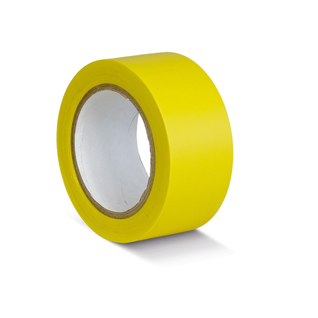 Produktabbildung: Mehlhose Bodenmarkierungsband aus PVC, Breite 50 mm, Rollenlänge 33 m, gelb