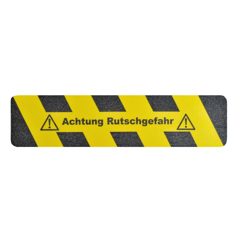 Produktabbildung: m2-Antirutschbelag™ "Achtung Rutschgefahr", LxB 610 x 150 mm