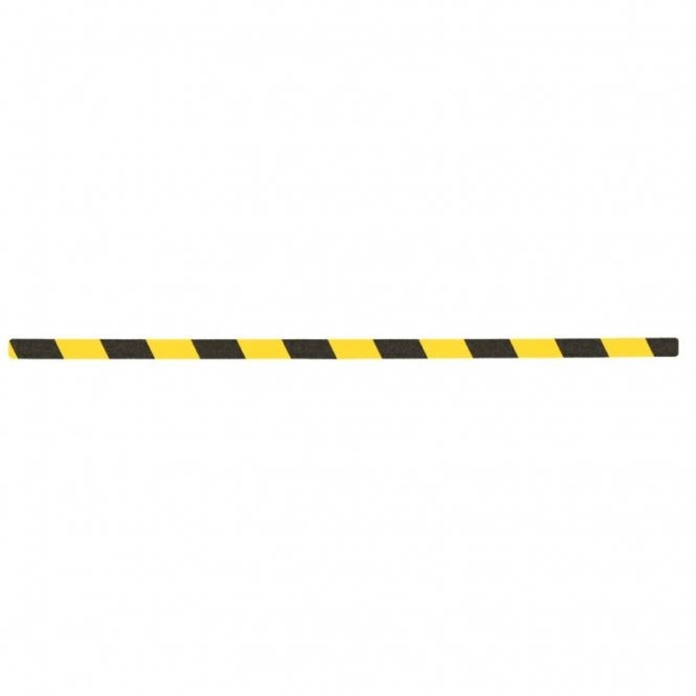 Produktabbildung: Mehlhose m2-Antirutschbelag™, verformbar, 50 Stk, LxB 800 x 25 mm, schwarz-gelb