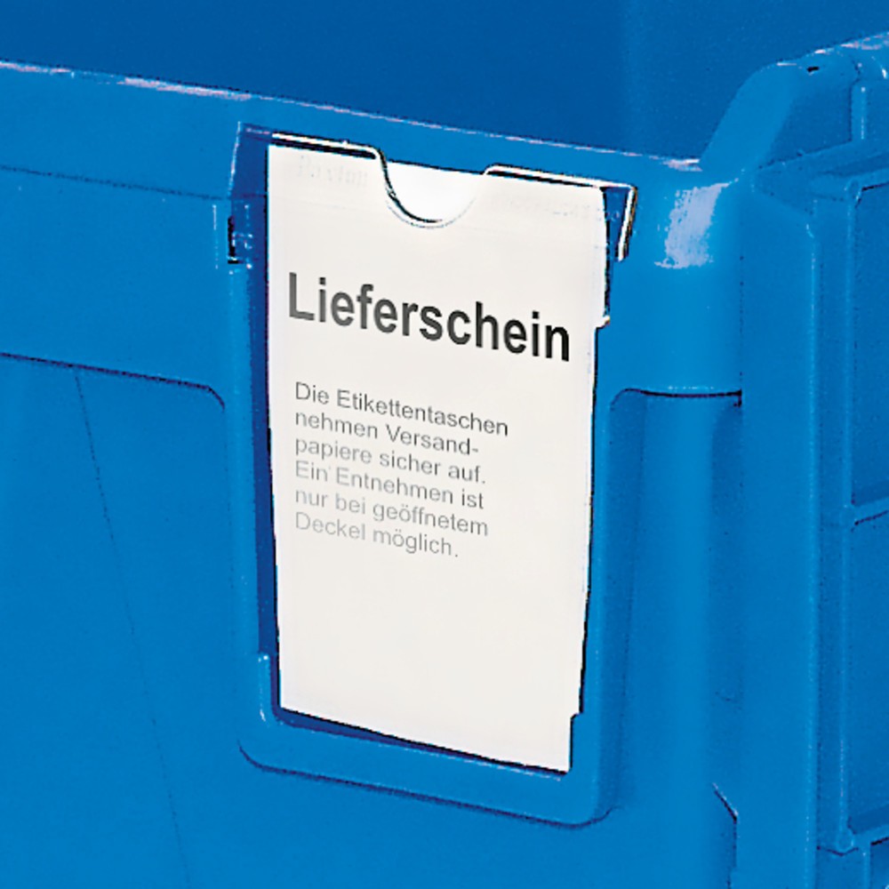 Produktabbildung Nr. 5: Mehrweg-Stapelbehälter aus Polypropylen inklusive Etikettenfach, 22 Liter