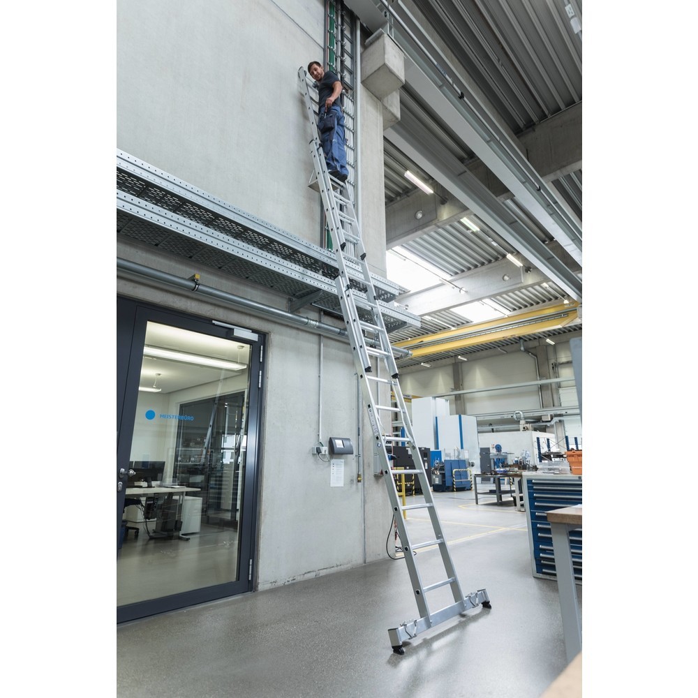 Produktabbildung Nr. 9: Mehrzweckleiter 3-teilig mit nivello®-Traverse 3x7 Sprossen