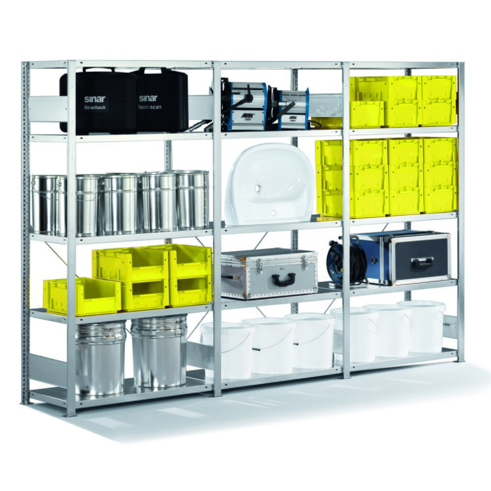 Produktabbildung Nr. 2: META Komplettpaket Fachbodenregal, FL 230 kg, verzinkt, HxBxT 2.000 x 3.000 x 300 mm