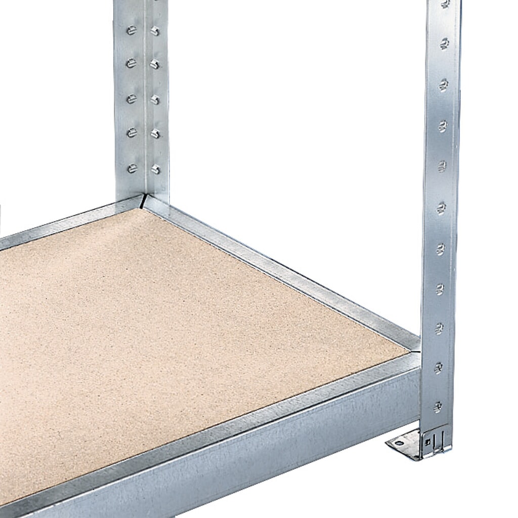 META Weitspannregal, mit Spanplatten, FL 500 kg, HxBxT 2.470 x 1.700 x 400 mm Produktabbildung Nr. 2: META Weitspannregal, mit Spanplatten, FL 500 kg, HxBxT 2.470 x 1.700 x 400 mm