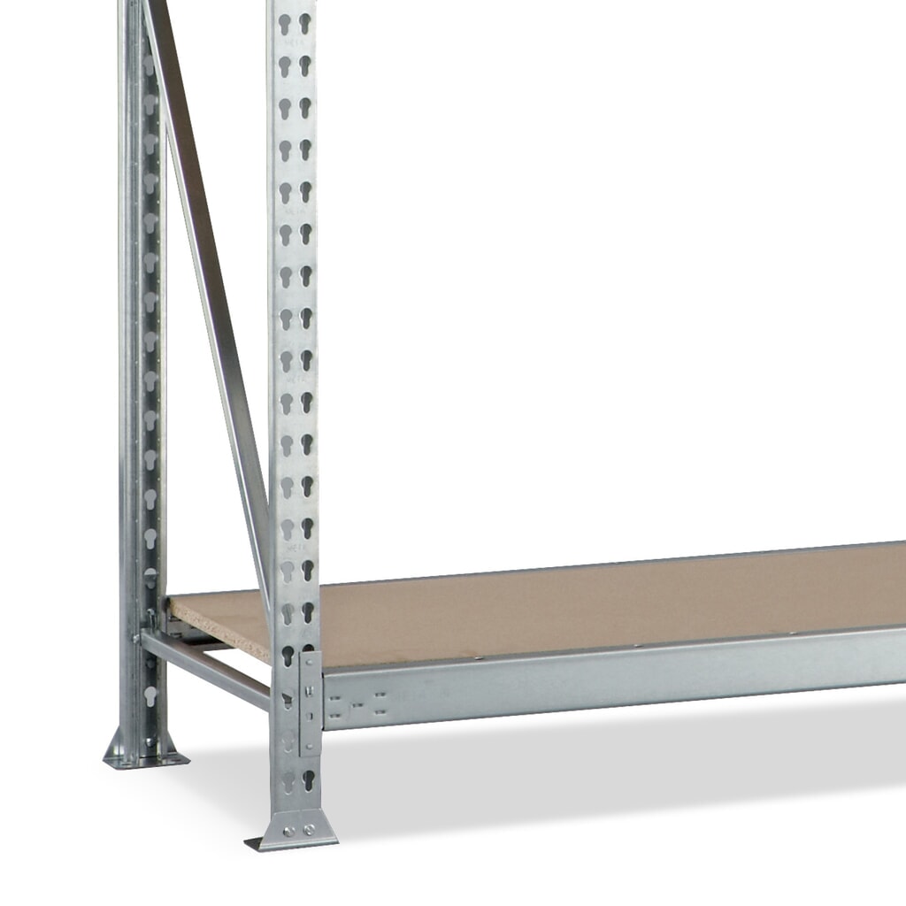 Produktabbildung Nr. 2: META Weitspannregal, mit Spanplatten, FL 600 kg, GF, HxBxT 2.200 x 1.800 x 800 mm