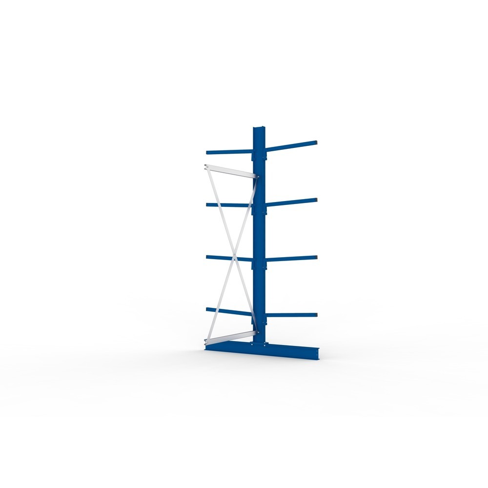 Produktabbildung Nr. 2: META Kragarmregal Anbaufeld, doppelseitig, Tragkraft pro Arm 140 kg, HxBxT 2.500 x 1.030 x 1.420 mm