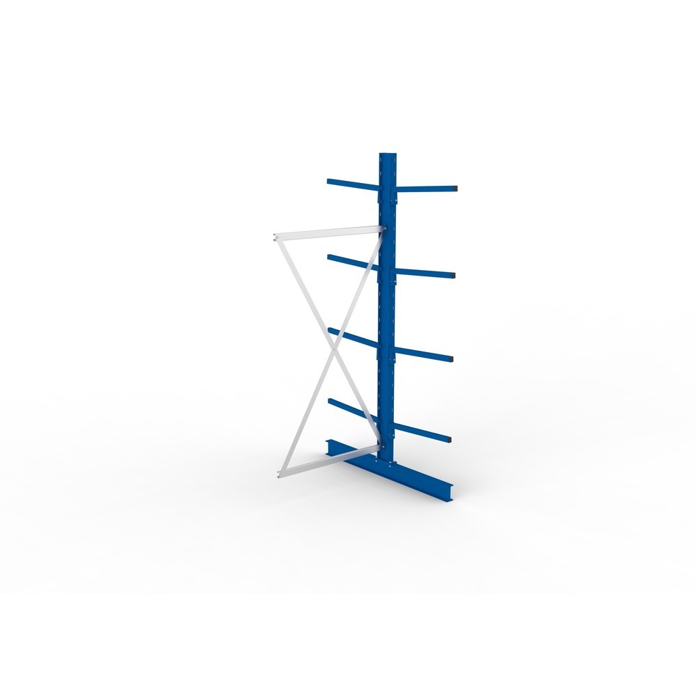 Produktabbildung Nr. 4: META Kragarmregal Anbaufeld, doppelseitig, Tragkraft pro Arm 140 kg, HxBxT 2.500 x 1.030 x 1.420 mm