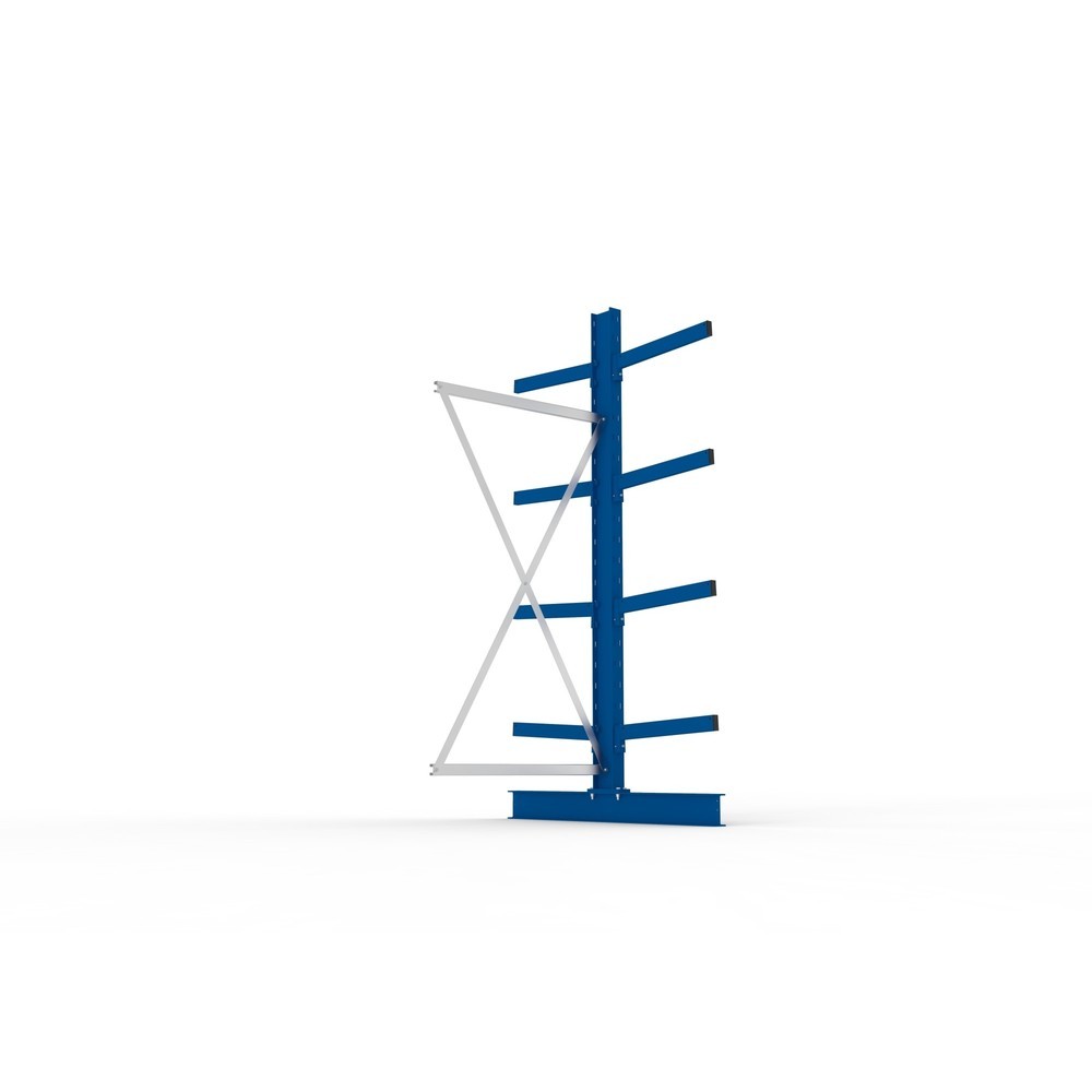 Produktabbildung Nr. 3: META Kragarmregal Anbaufeld, doppelseitig, Tragkraft pro Arm bis 355 kg, HxBxT 2.500 x 1.030 x 1.440 mm