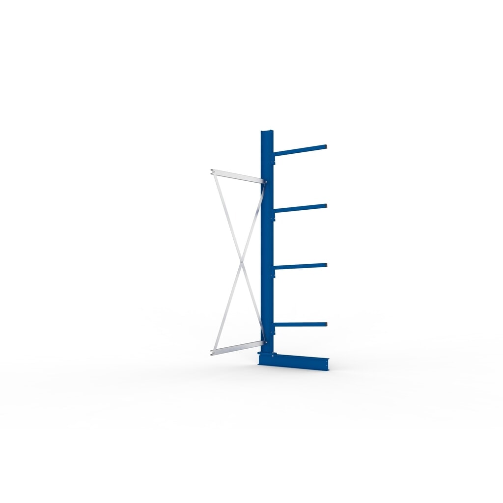 Produktabbildung Nr. 2: META Kragarmregal Anbaufeld, einseitig, Tragkraft pro Arm 140 kg, HxBxT 2.500 x 1.030 x 810 mm