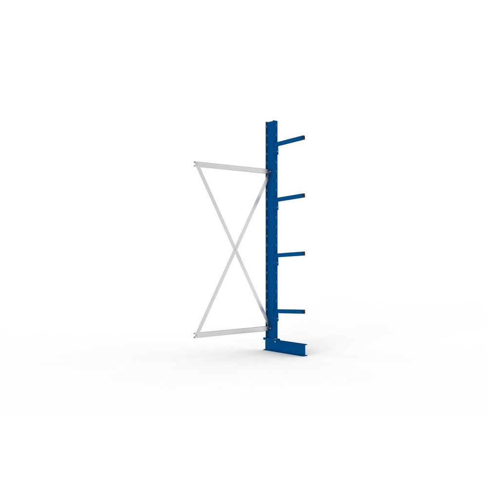 Produktabbildung: META Kragarmregal Anbaufeld, einseitig, Tragkraft pro Arm 220 kg, HxBxT 2.500 x 1.030 x 610 mm