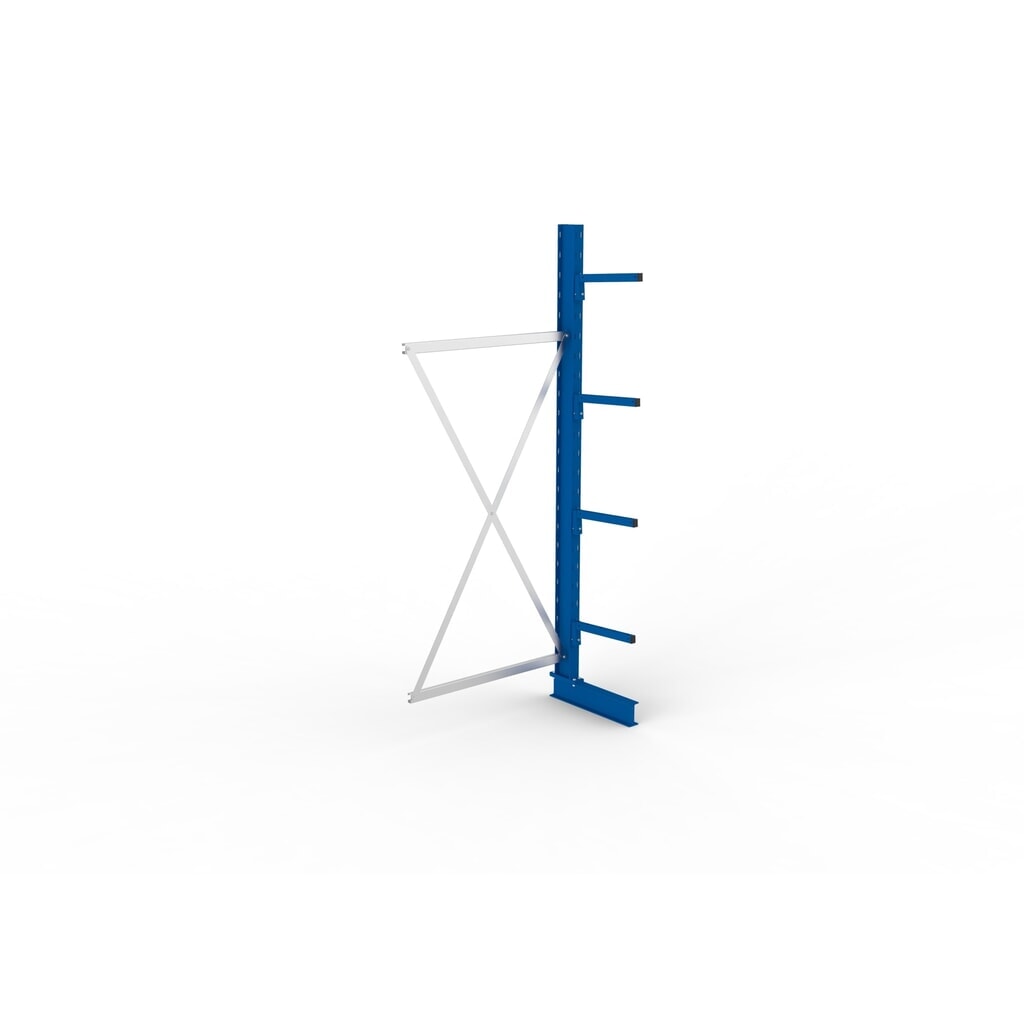 META Kragarmregal Anbaufeld, einseitig, Tragkraft pro Arm 220 kg, HxBxT 2.500 x 1.030 x 610 mm Produktabbildung Nr. 4: META Kragarmregal Anbaufeld, einseitig, Tragkraft pro Arm 220 kg, HxBxT 2.500 x 1.030 x 610 mm