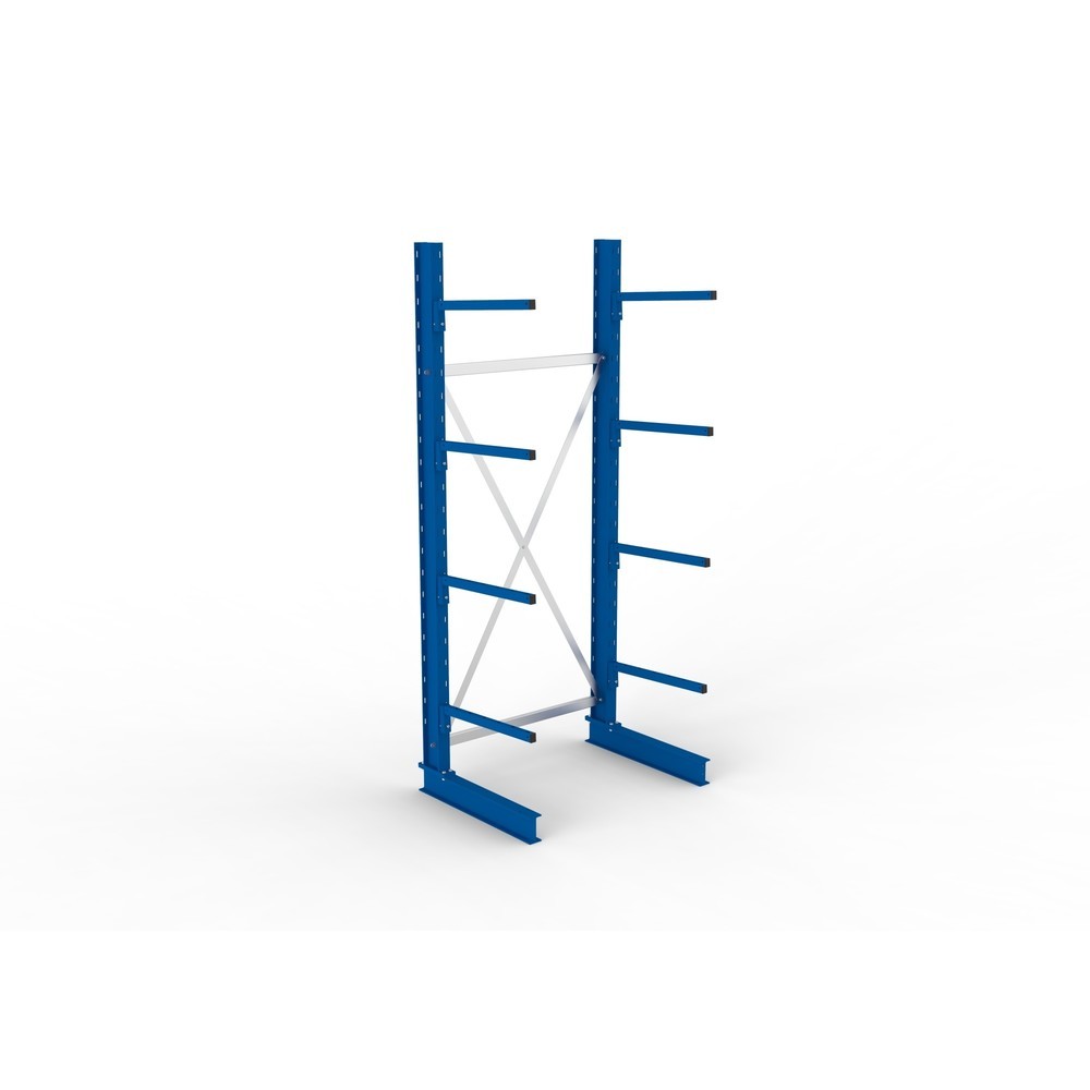 Produktabbildung Nr. 4: META Kragarmregal Grundfeld, einseitig, Tragkraft pro Arm 140 kg, HxBxT 2.500 x 1.094 x 810 mm