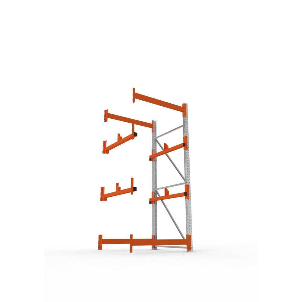 Produktabbildung Nr. 3: META MULTIPAL Kabeltrommelregal Typ 1, AF, HxBxT 2.700 x 1.100 x 1.100 mm, verzinkt, RAL 2001 rotorange, mit 2 Trommelaufnahmen, ohne Achsen, mit Kabeltrommelauflage