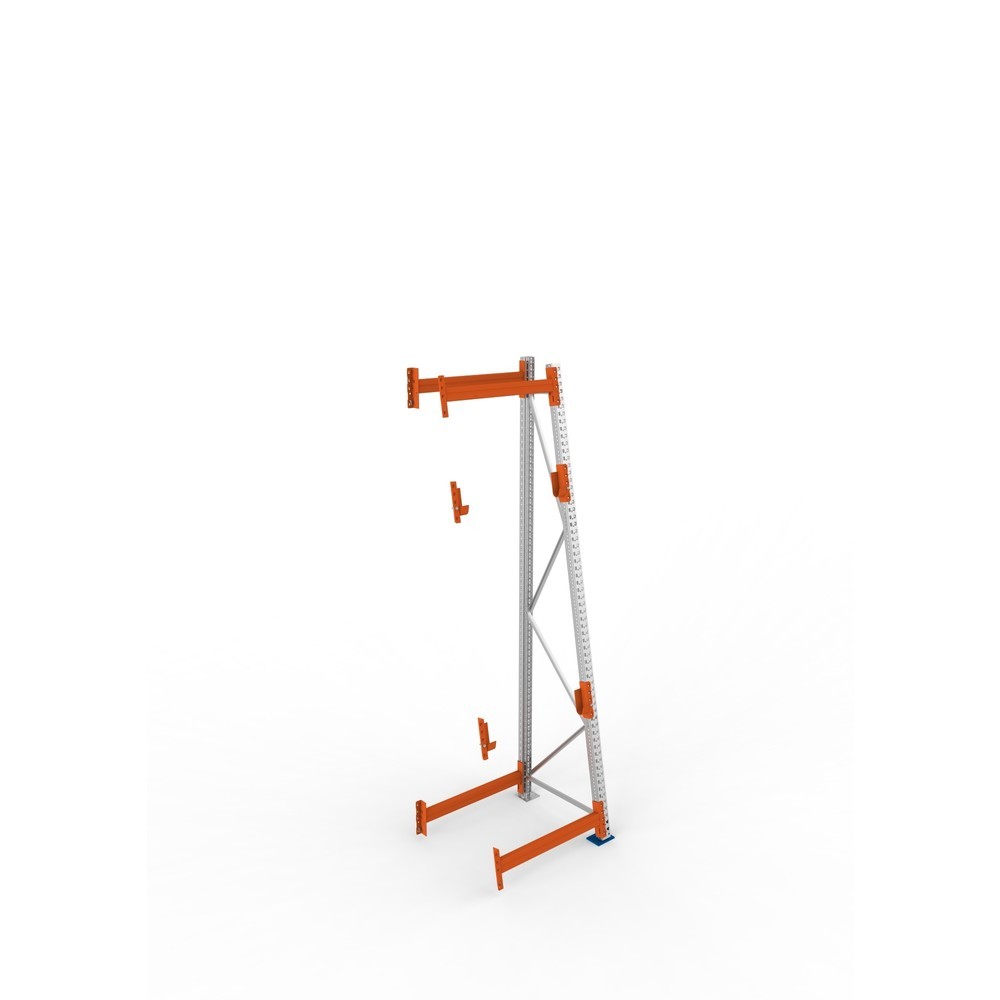 Produktabbildung Nr. 2: META MULTIPAL Kabeltrommelregal Typ 3, AF, HxBxT 3.300 x 900 x 900, komplett für 2 Achsen, verzinkt, RAL 2001 rotorange, A-Ständer