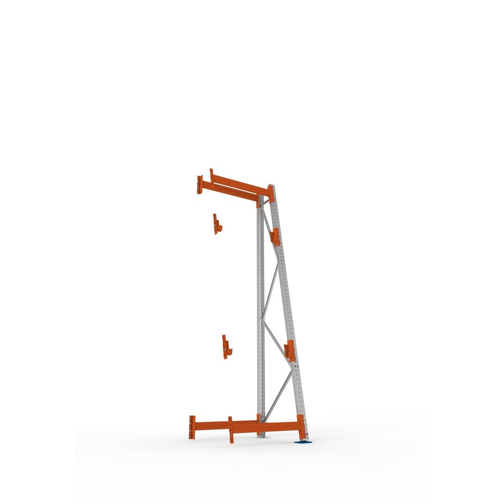 Produktabbildung Nr. 3: META MULTIPAL Kabeltrommelregal Typ 3, AF, HxBxT 3.300 x 900 x 900, komplett für 2 Achsen, verzinkt, RAL 2001 rotorange, A-Ständer