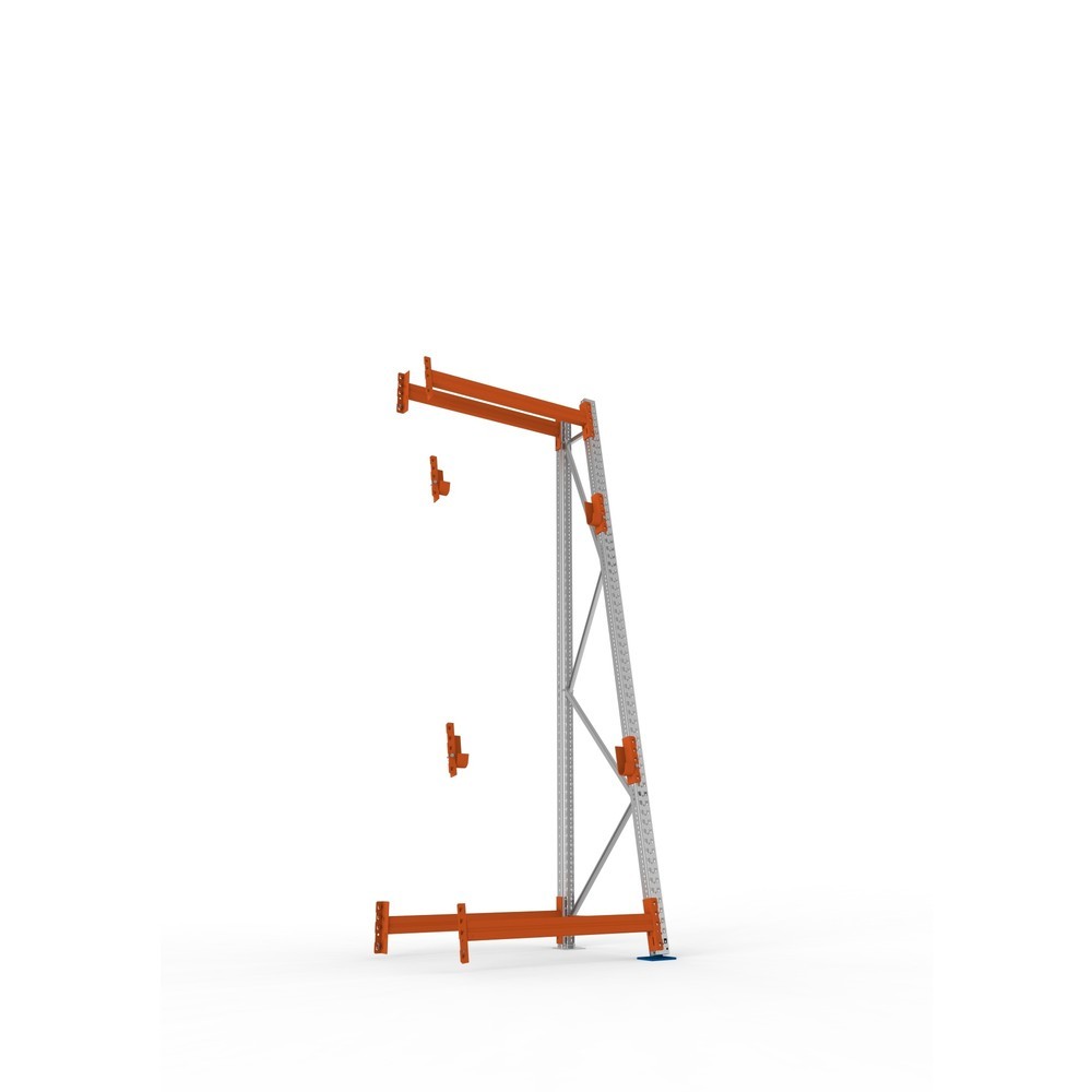 Produktabbildung Nr. 3: META MULTIPAL Kabeltrommelregal Typ 3, AF, HxBxT 3.300 x 1.100 x 900, komplett für 2 Achsen, verzinkt, RAL 2001 rotorange, A-Ständer