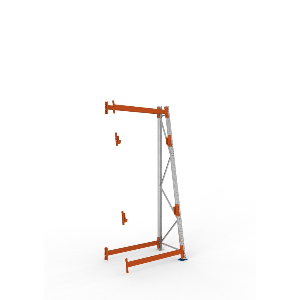 META MULTIPAL Kabeltrommelregal Typ 3, AF, HxBxT 3.300 x 1.300 x 900, komplett für 2 Achsen, verzinkt, RAL 2001 rotorange, A-Ständer Produktabbildung: META MULTIPAL Kabeltrommelregal Typ 3, AF, HxBxT 3.300 x 1.300 x 900, komplett für 2 Achsen, verzinkt, RAL 2001 rotorange, A-Ständer