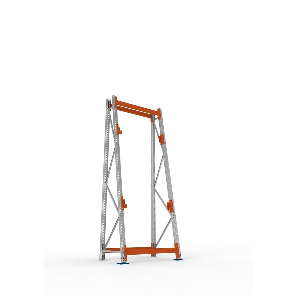 Produktabbildung Nr. 3: META MULTIPAL Kabeltrommelregal Typ 3, GF, HxBxT 3.300 x 1.100 x 900, komplett für 2 Achsen RAL, verzinkt, RAL 2001 rotorange, A-Ständer