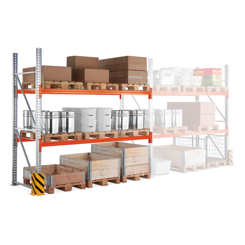 Produktabbildung Nr. 2: META MULTIPAL  Palettenregal , Anbaufeld, Fachlast 2.000 kg, 8 Palettenplätze, 3,8 m Höhe