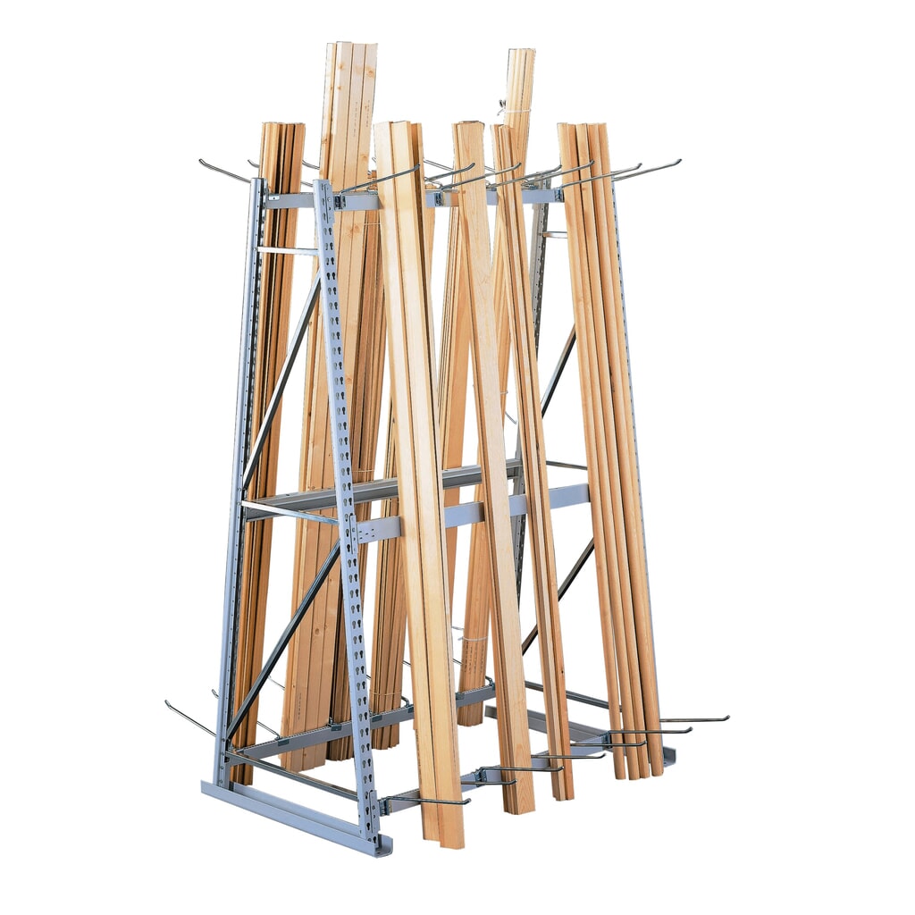 Produktabbildung: META Vertikalregal, doppelseitig, AF, HxBxT 2.200 x 1.400 x 800 mm