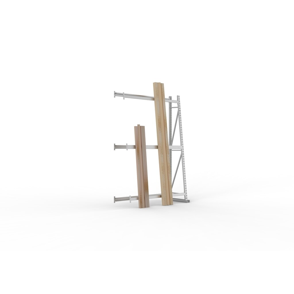 Produktabbildung: META Vertikalregal, einseitig, AF, HxBxT 2.200 x 1.400 x 500 mm