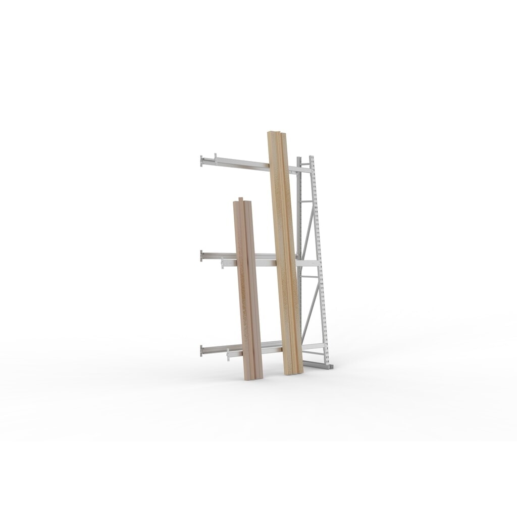 Produktabbildung: META Vertikalregal, einseitig, AF, HxBxT 2.500 x 1.400 x 500 mm