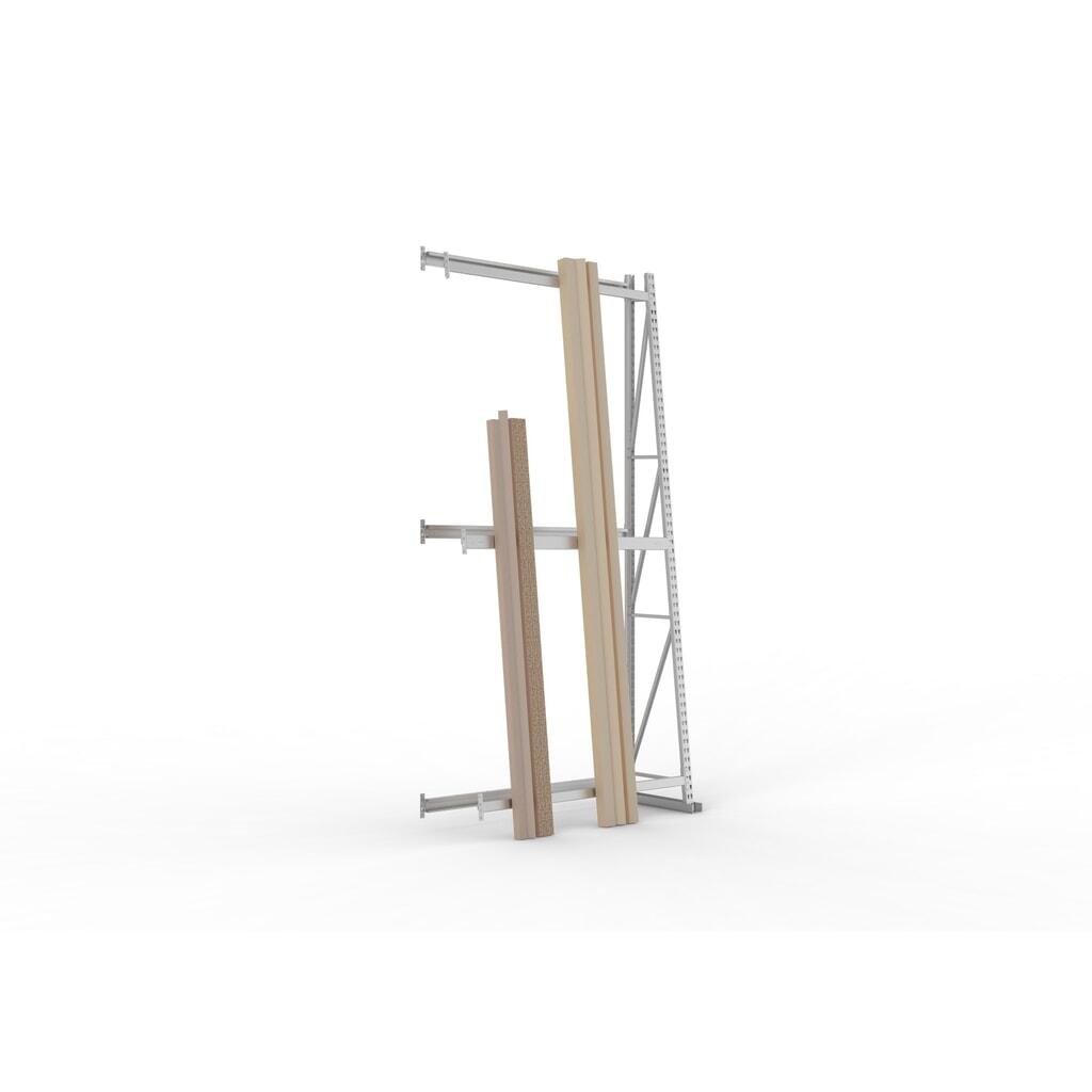 META Vertikalregal, einseitig, AF, HxBxT 3.000 x 1.400 x 500 mm Produktabbildung Nr. 3: META Vertikalregal, einseitig, AF, HxBxT 3.000 x 1.400 x 500 mm