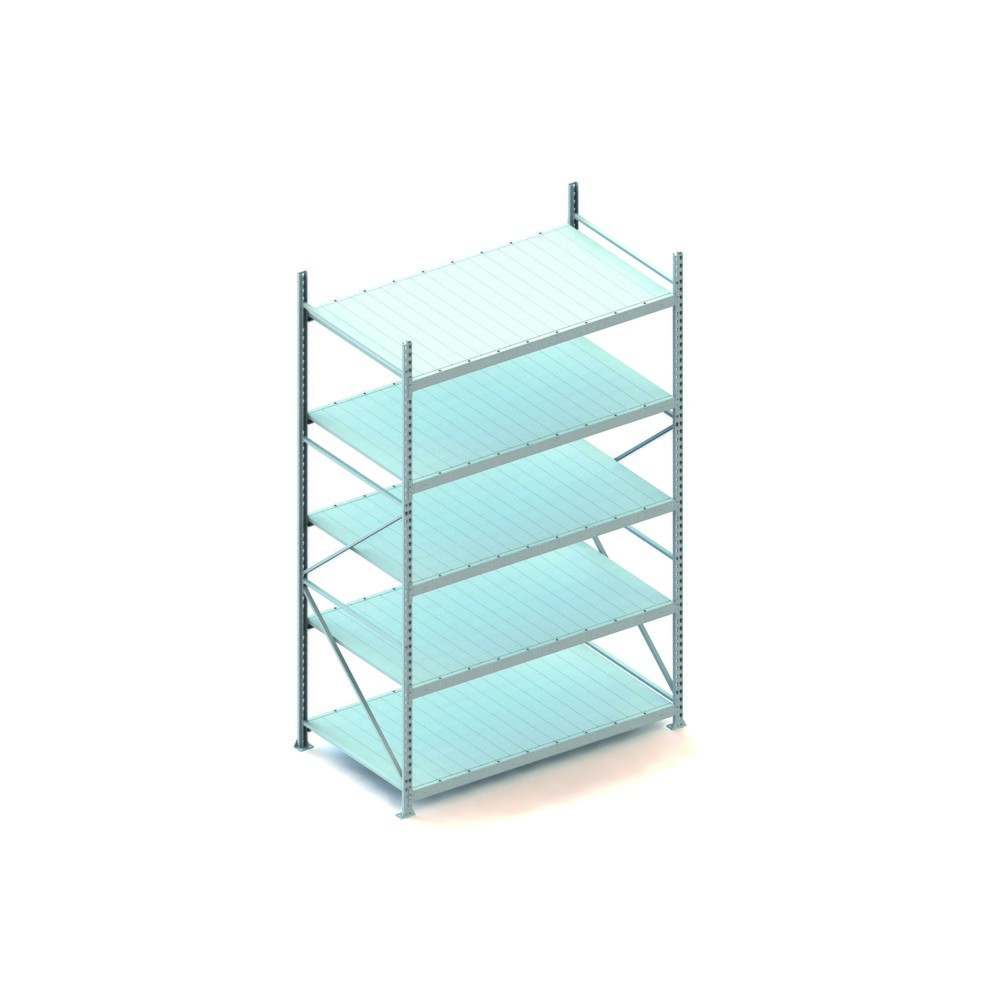 Produktabbildung: META Weitspannregal, mit Stahlpaneelen, FL 600 kg, GF, HxBxT 3.000 x 1.800 x 1.050 mm