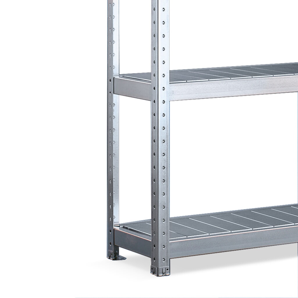 META Weitspannregal, mit Stahlpaneelen, FL 500 kg, HxBxT 2.970 x 1.700 x 400 mm Produktabbildung Nr. 2: META Weitspannregal, mit Stahlpaneelen, FL 500 kg, HxBxT 2.970 x 1.700 x 400 mm