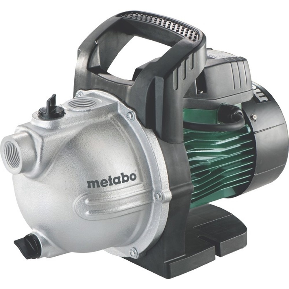Produktabbildung: METABO Gartenpumpe P 3300 G, Grauguss, 3300 l/h 45 m 4,5 bar 900 W, 25,4 mm (1″) IG
