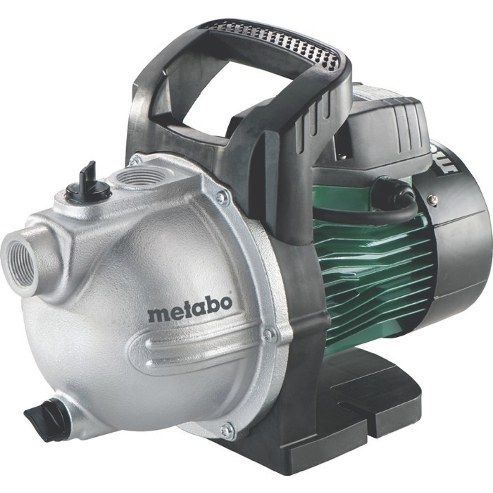 Produktabbildung: METABO Gartenpumpe P 4000 G, Grauguss, 4000 l/h 46 m 4,6 bar 1100 W, 25,4 mm (1″) IG